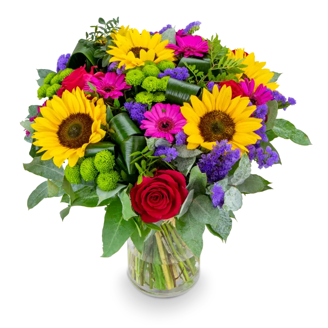 Bouquet with sunflower